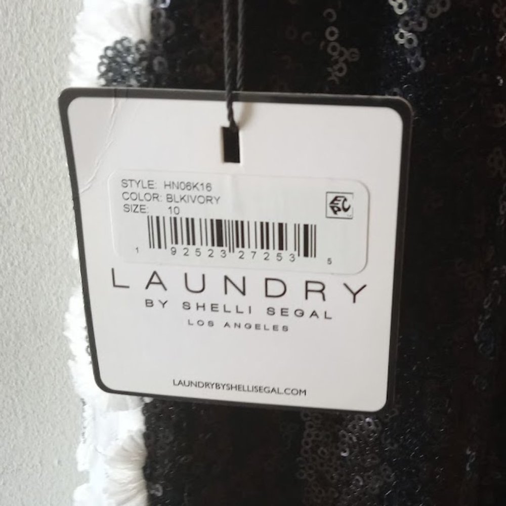 NWT | Gorgeous Sequin Floral Cocktail Dress | Laundry by Shelli Segal | Size: 10 - Picture 9 of 15